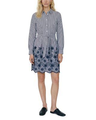 Mary Long Sleeve Short Embroidered Dress by VERO MODA