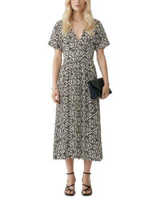 Vmmenny SS 7/8 V Neck Dress by VERO MODA