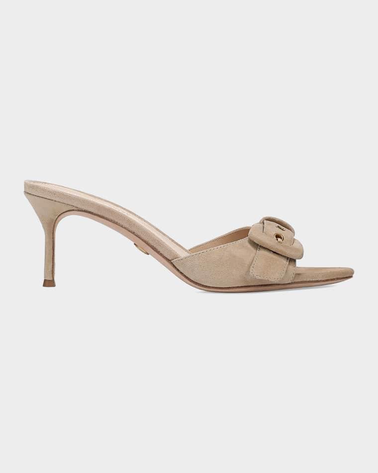 65mm Tia Suede Buckle Mules by VERONICA BEARD