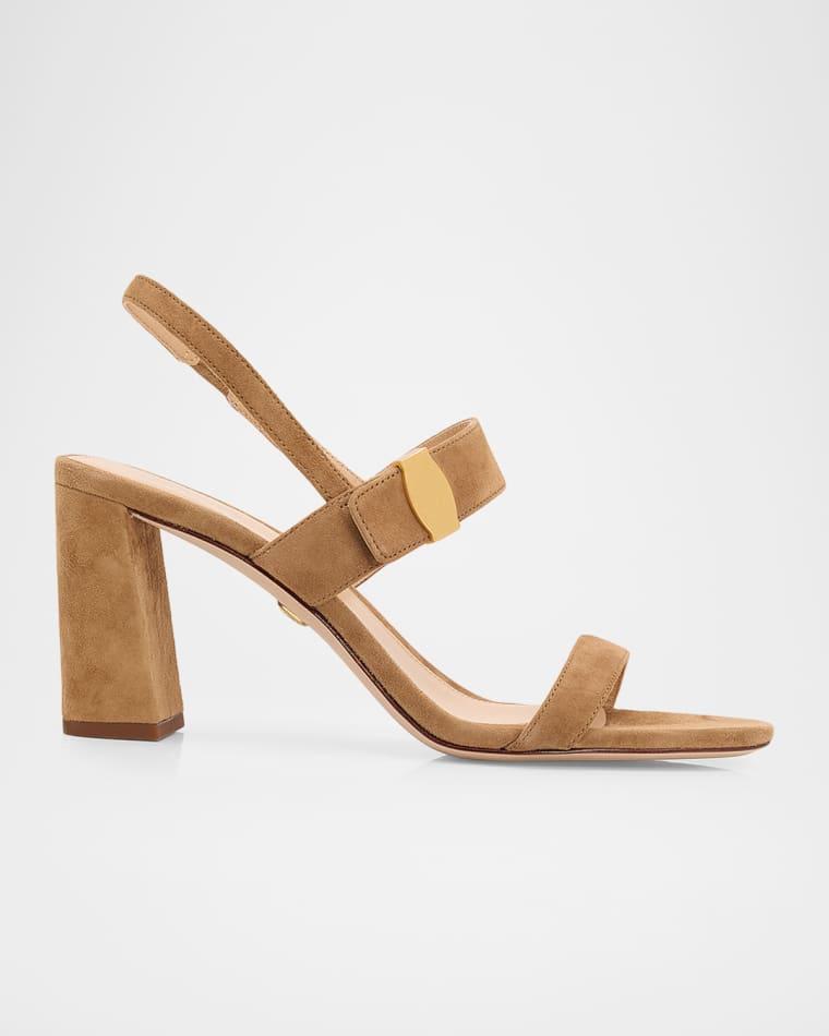 75mm Genetta Suede Slingback Sandals by VERONICA BEARD