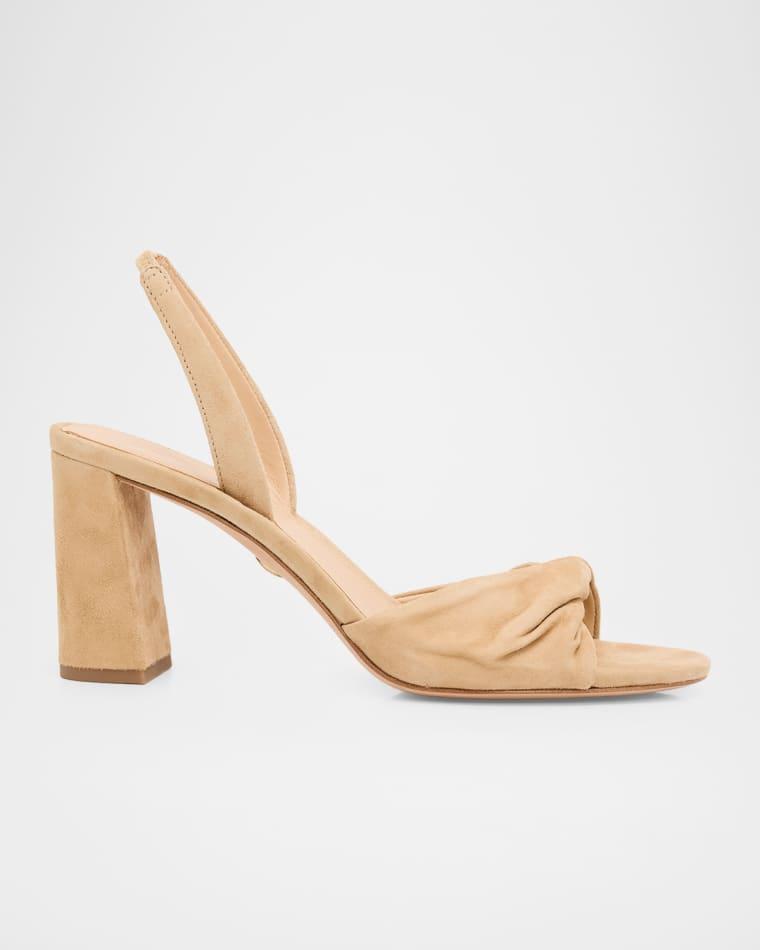 75mm Tullia Suede Block-Heel Sandals by VERONICA BEARD