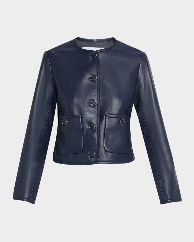 Andrea Leather Jacket by VERONICA BEARD