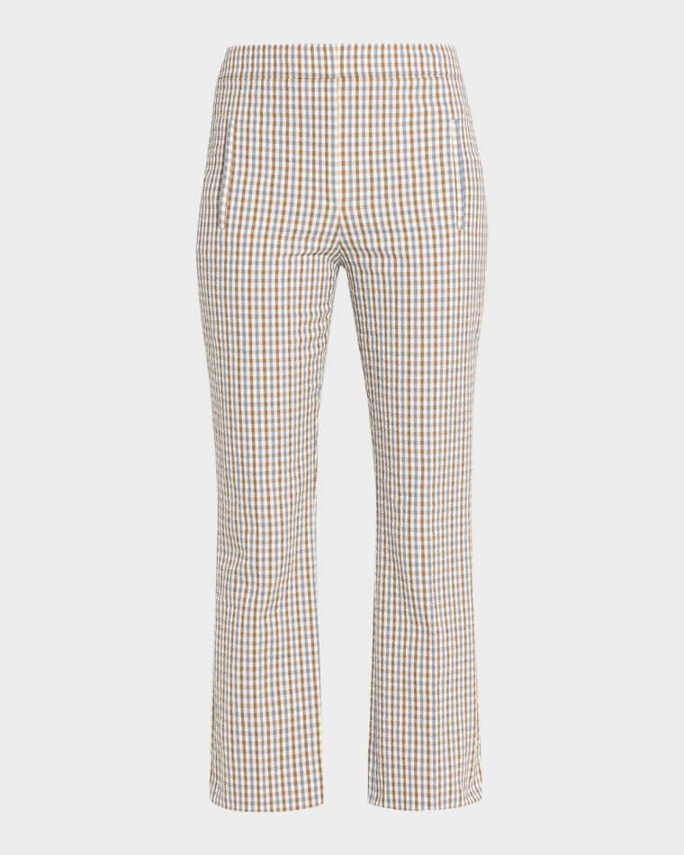 Arte Plaid Kick-Flare Pants by VERONICA BEARD