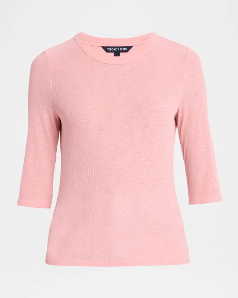 Auclair Rib-Knit Tee by VERONICA BEARD
