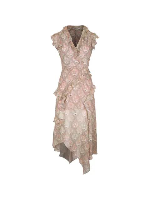 Avenel paisley-print ruffled dress by VERONICA BEARD