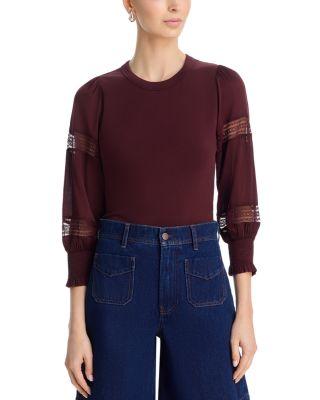 Bellamie Mixed Media Top by VERONICA BEARD