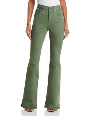 Beverly High Rise Flare Leg Jeans in Stone Sage by VERONICA BEARD