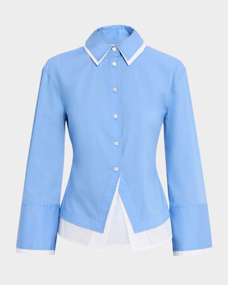 Bonnie Button-Front Shirt by VERONICA BEARD