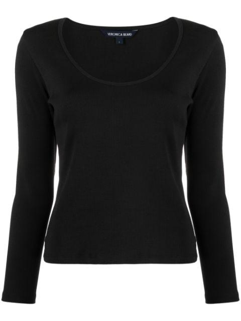 Calabra fine-ribbed T-shirt by VERONICA BEARD