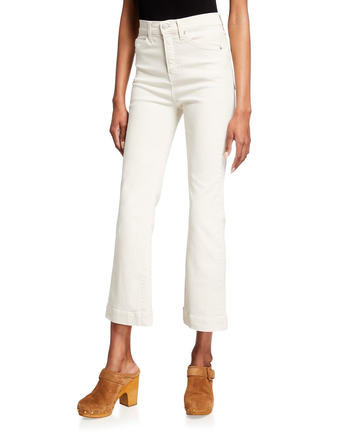 Carson High-Rise Ankle Flare Jeans by VERONICA BEARD