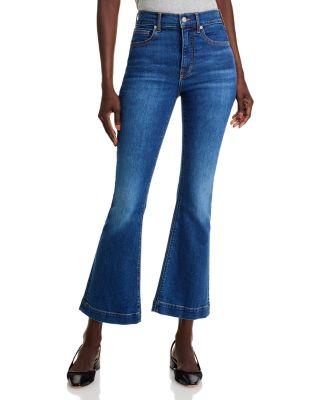 Carson Kick Flare Jeans in Bright Blue by VERONICA BEARD
