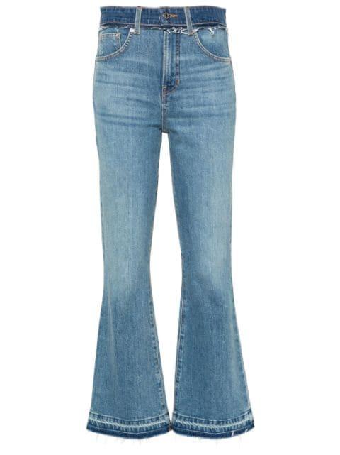 Carson high-rise flared jeans by VERONICA BEARD