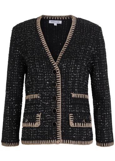 Cerani sequin-embellished knit jacket by VERONICA BEARD