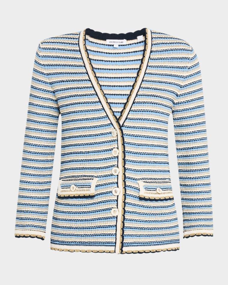 Ceriani Stripe Knit Jacket by VERONICA BEARD