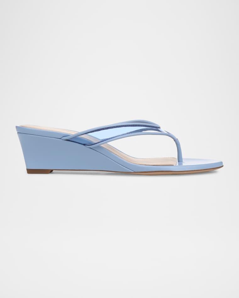 Clea Jelly Leather Wedge Sandals by VERONICA BEARD