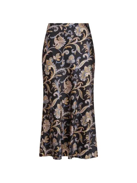 Clover floral midi skirt by VERONICA BEARD