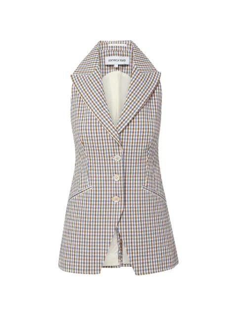 Costa gingham waistcoat by VERONICA BEARD