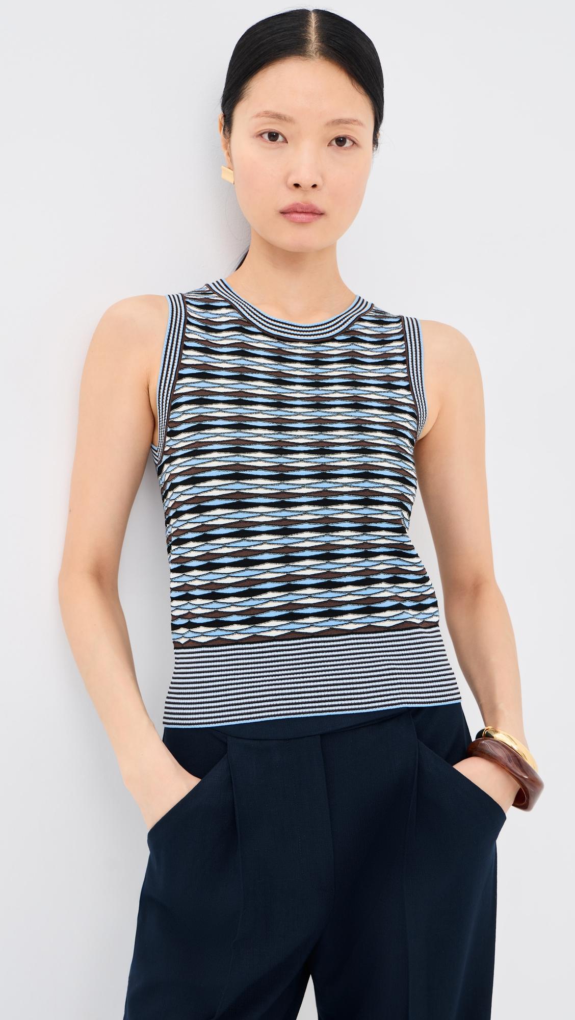 Cropped Jerrel Knit Tank by VERONICA BEARD