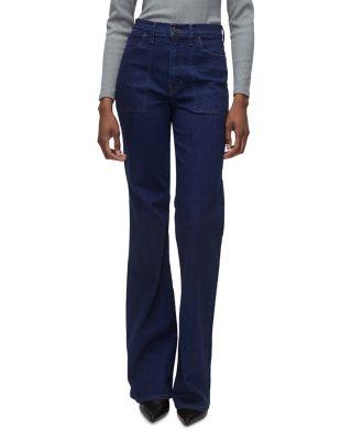 Crosbie High Rise Flare Jeans in Indigo Rinse by VERONICA BEARD