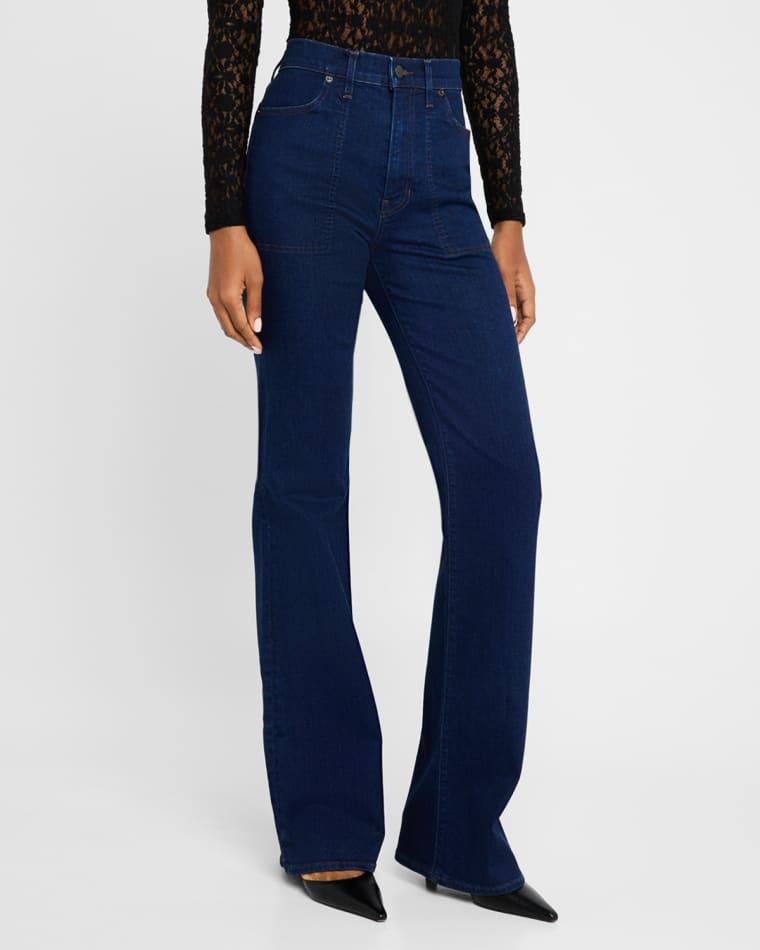 Crosbie Straight-Leg Jeans with Patch Pockets by VERONICA BEARD