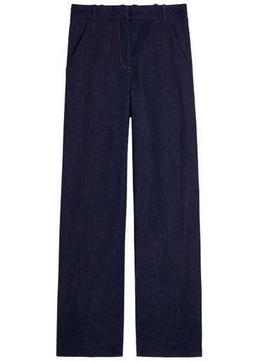 Crue wide-leg stretch-denim trousers by VERONICA BEARD