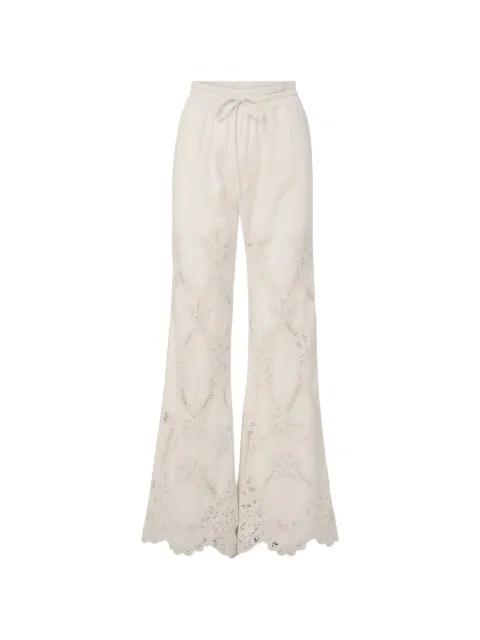 Daisy eyelet trousers by VERONICA BEARD