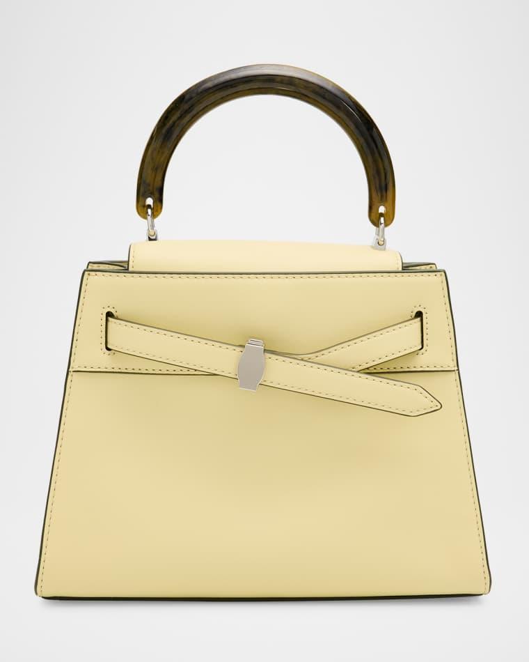 Dash Belted Leather Resin Top-Handle Bag by VERONICA BEARD