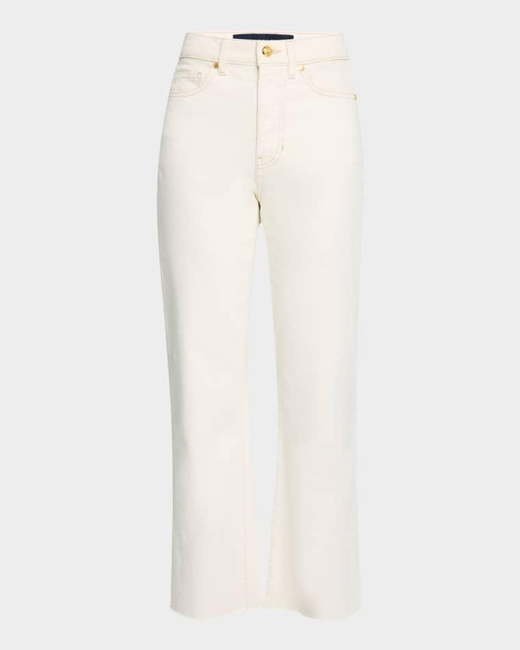 Dylan High-Rise Straight Ankle Jeans by VERONICA BEARD