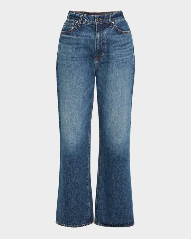 Dylan High-Rise Straight Ankle Jeans by VERONICA BEARD