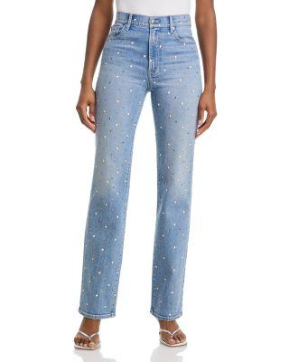 Dylan High Rise Straight Jeans in Amethyst Forest by VERONICA BEARD