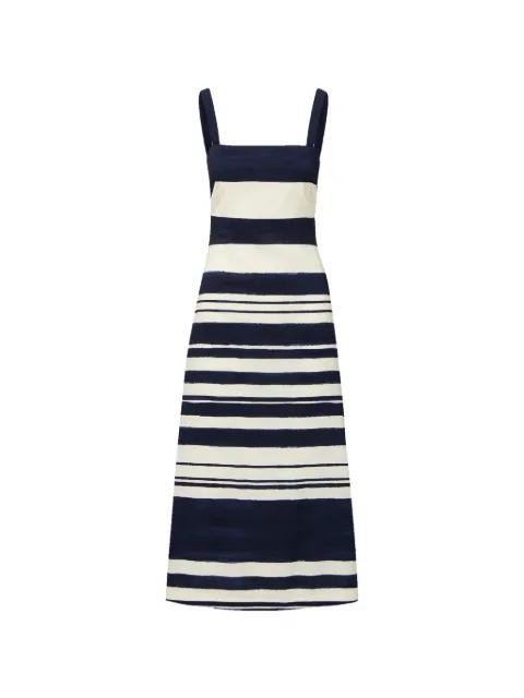 Ella striped midi dress by VERONICA BEARD