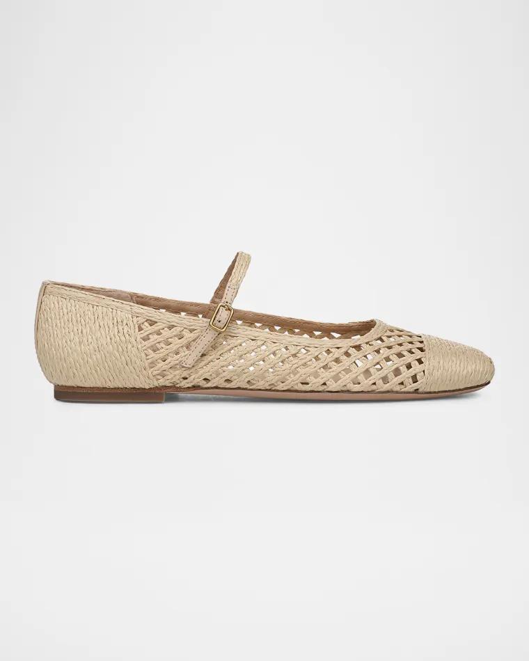Ellie Raffia Ballerina Flats by VERONICA BEARD
