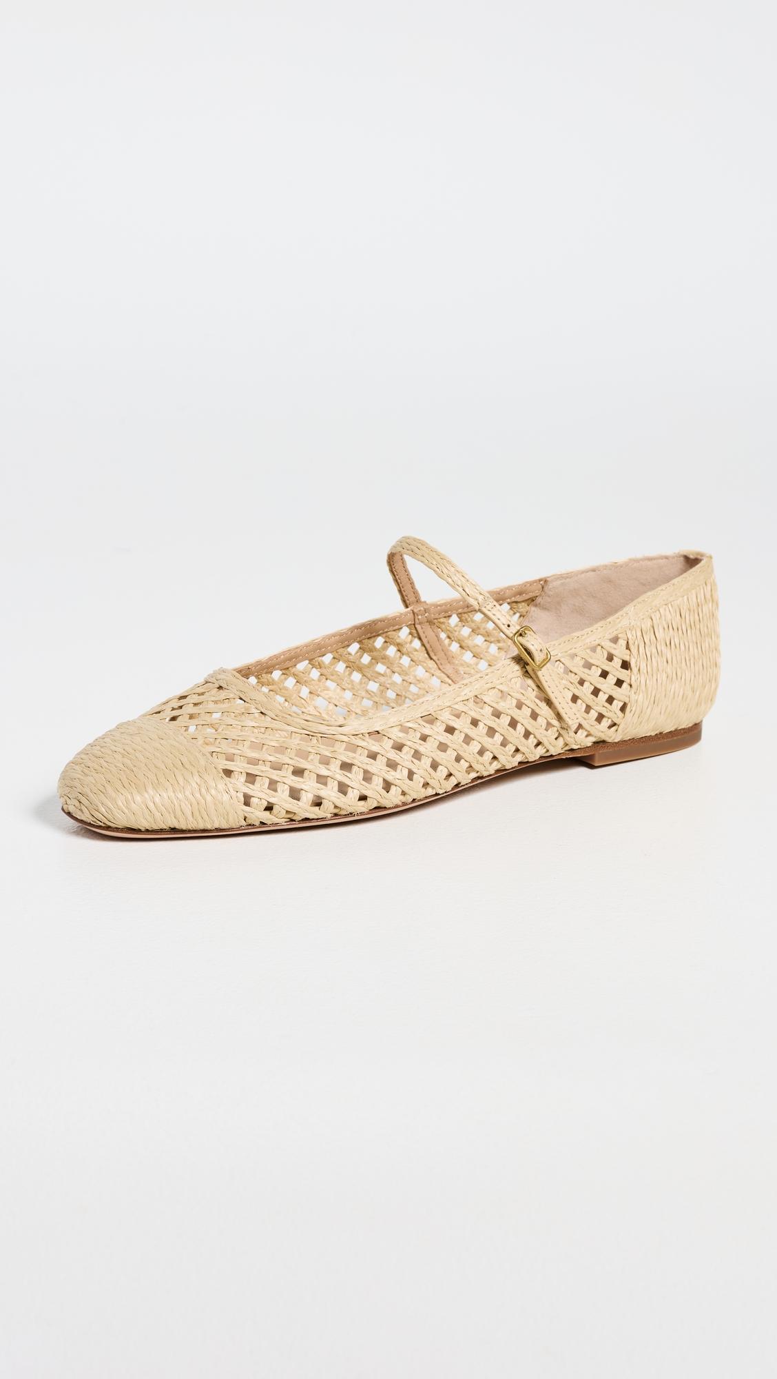 Ellie Raffia Ballet Flats by VERONICA BEARD