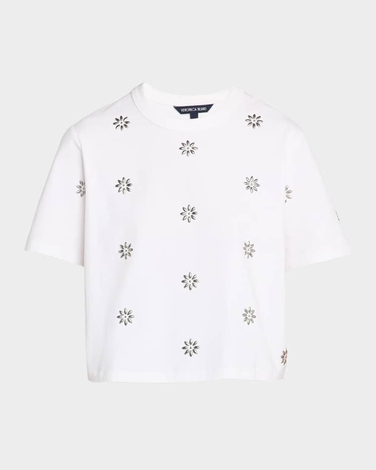 Embellished Crewneck T-Shirt by VERONICA BEARD