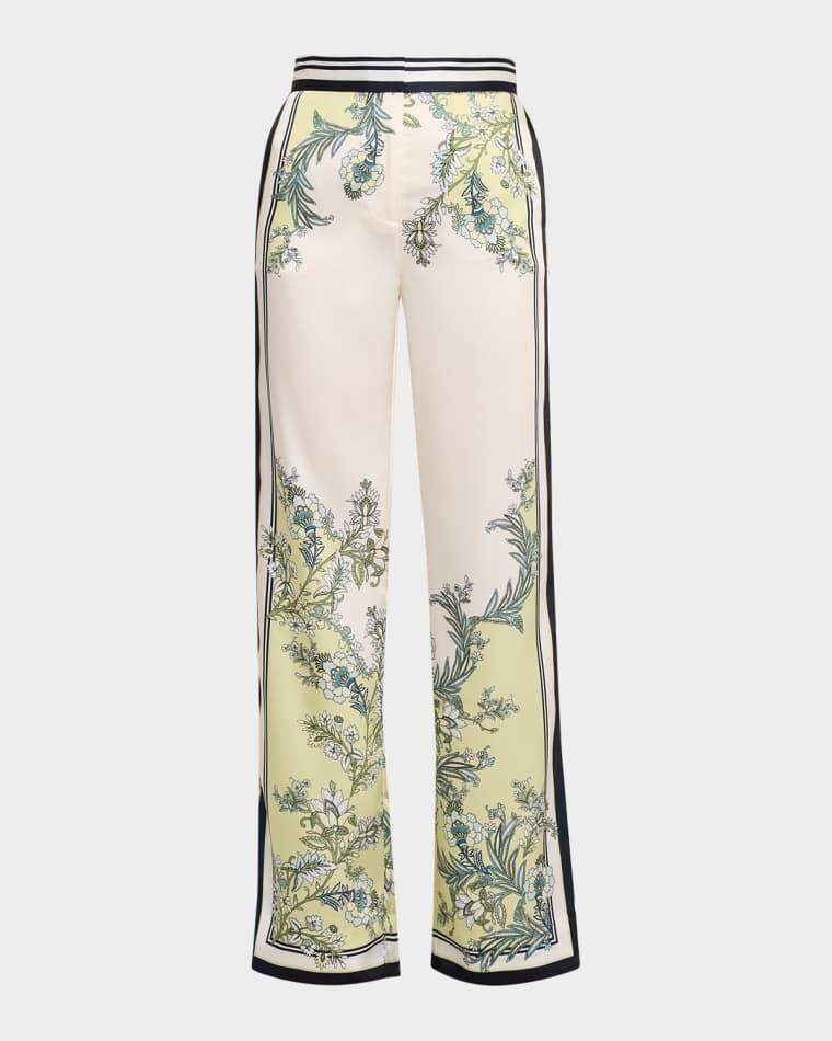 Grigore Satin Wide-Leg Pants by VERONICA BEARD