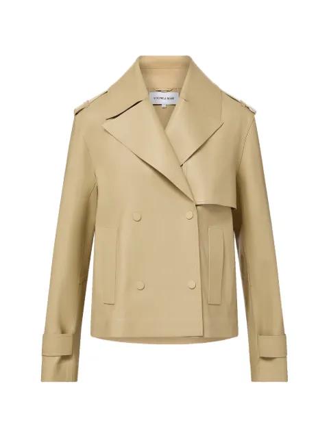 Heathcliff cropped trench coat by VERONICA BEARD
