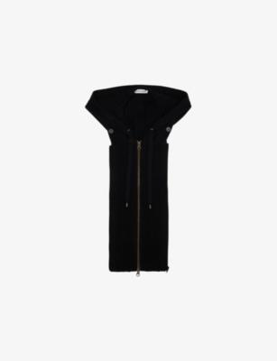 Hooded Zipped Cashmere Liner Vest by VERONICA BEARD
