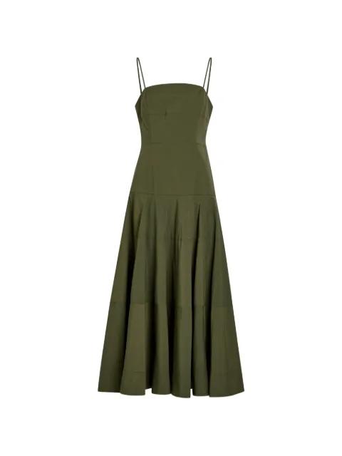 Ilona square-neck midi dress by VERONICA BEARD