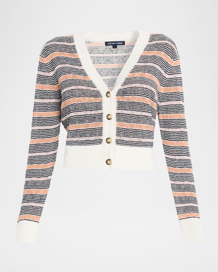 Ingraham Stripe Cardigan by VERONICA BEARD