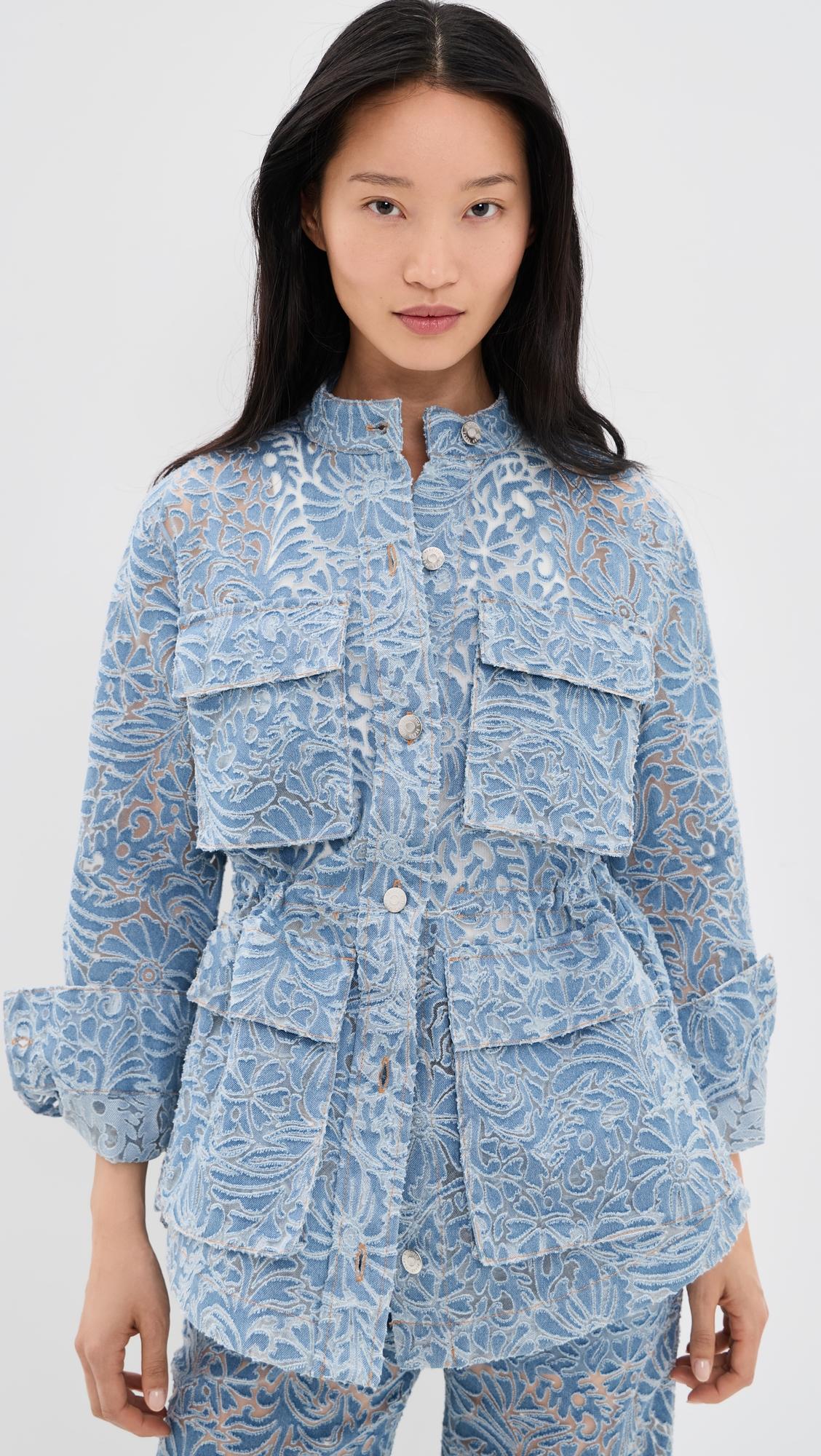Burnout Floral Lane Jacket by VERONICA BEARD JEAN