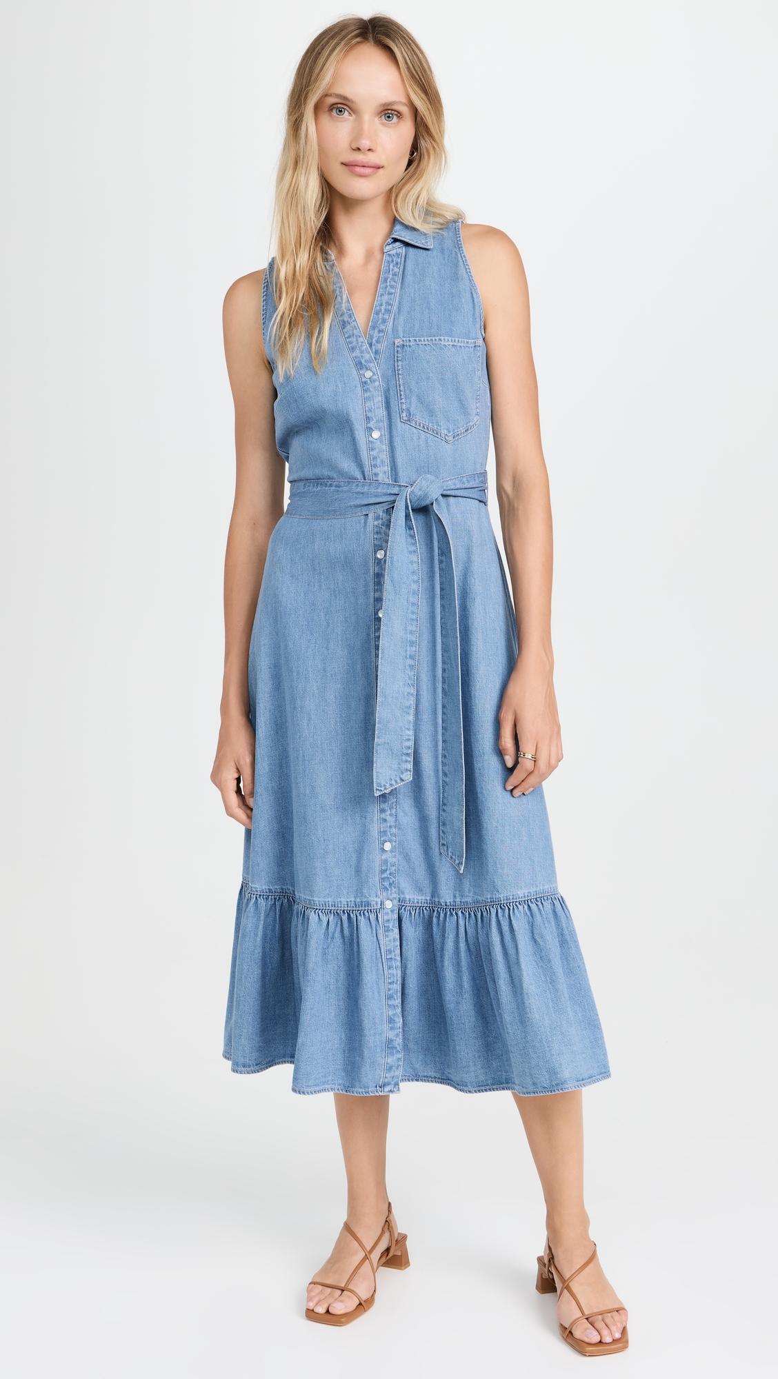 Edwina Sleeveless Midi Dress by VERONICA BEARD JEAN