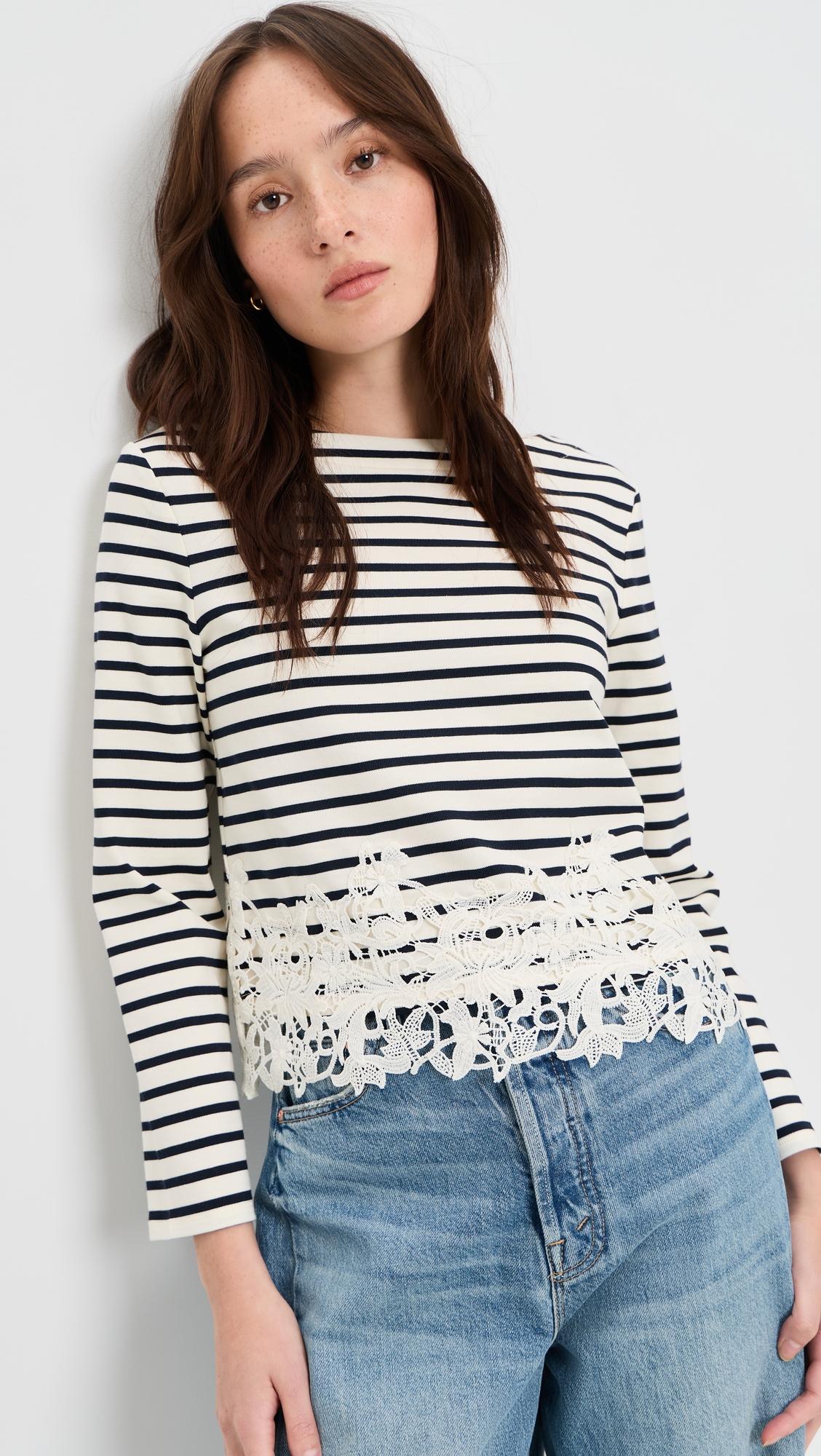 Hovey Top with Lace by VERONICA BEARD JEAN