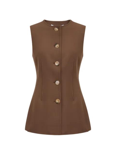 Jessup buttoned waistcoat by VERONICA BEARD