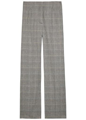 Jude checked straight-leg trousers by VERONICA BEARD