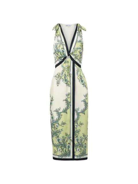 Kaliza tie-strap floral midi dress by VERONICA BEARD
