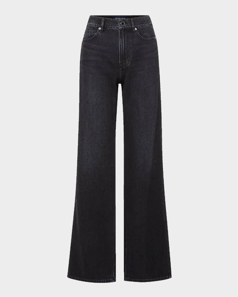 Kasey Mid-Rise Wide-Leg Jeans by VERONICA BEARD