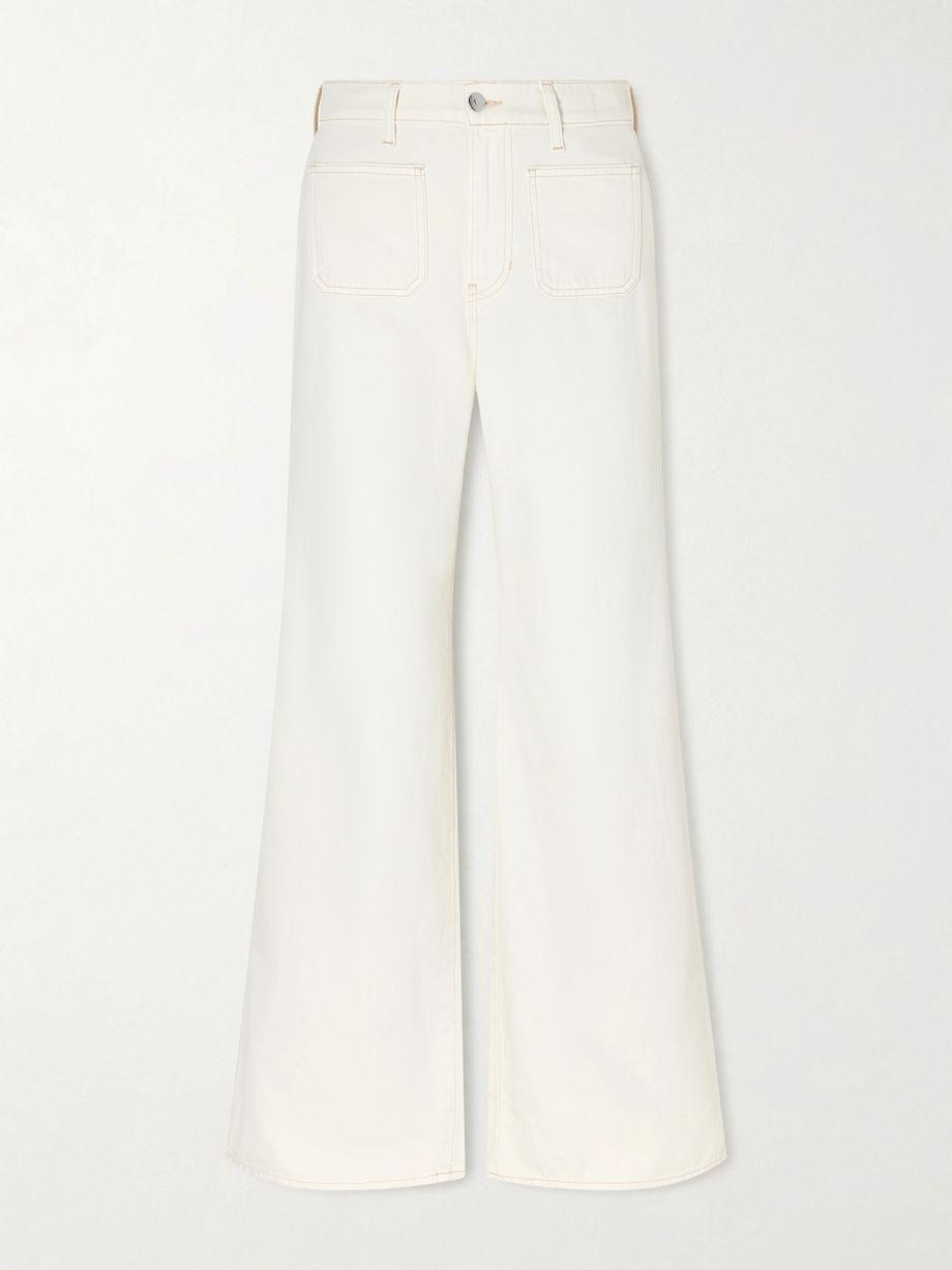 Kasey mid-rise wide-leg jeans by VERONICA BEARD