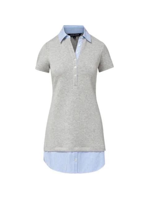 Kenwood striped-pattern polo-collar mini dress by VERONICA BEARD