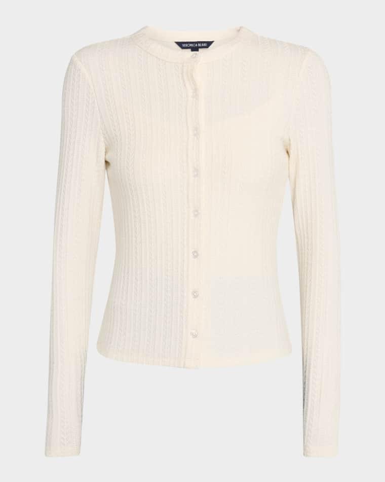 Lira Pointelle Cardigan by VERONICA BEARD