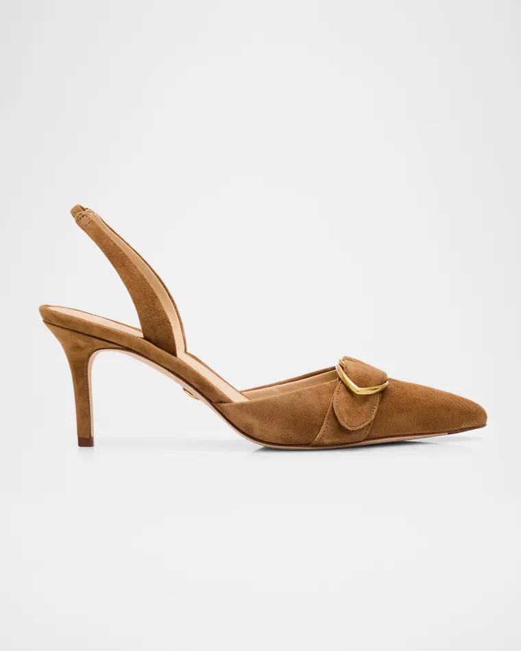 Loralyn Suede Slingback Pumps by VERONICA BEARD